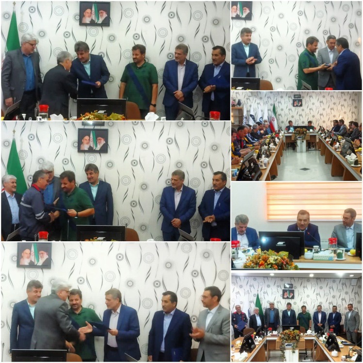 برگزاری مراسم تکریم و معارفه مدیران شرکت نوین صنعت رجا